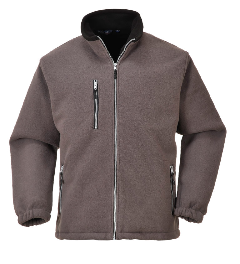 Fleece Jacke grau